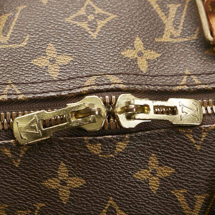 Pre Owned Louis Vuitton Brown Monogram Canvas Keepall 50 Duffel Bag 
