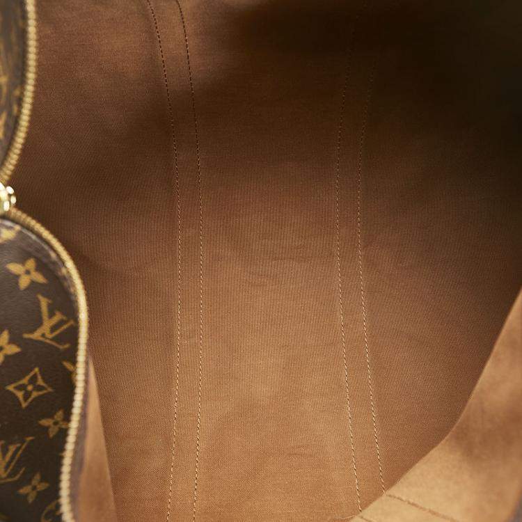 Pre Owned Louis Vuitton Brown Monogram Canvas Keepall 50 Duffel Bag 