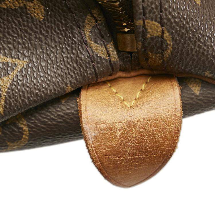 Pre Owned Louis Vuitton Brown Monogram Canvas Keepall 50 Duffel Bag 