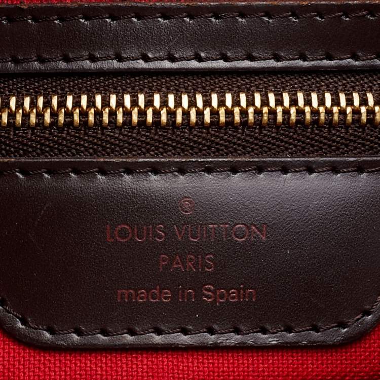 Pre Owned Louis Vuitton Damier Ebene Canvas Cabas Rivington Tote