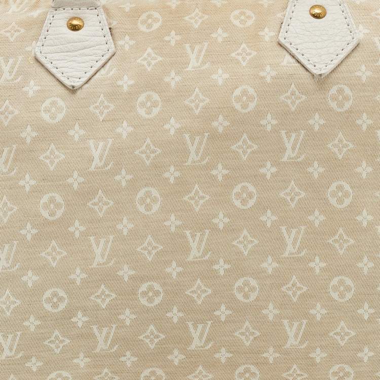 Pre Owned Louis Vuitton Dune Monogram Mini Lin Canvas Speedy 30 Bag