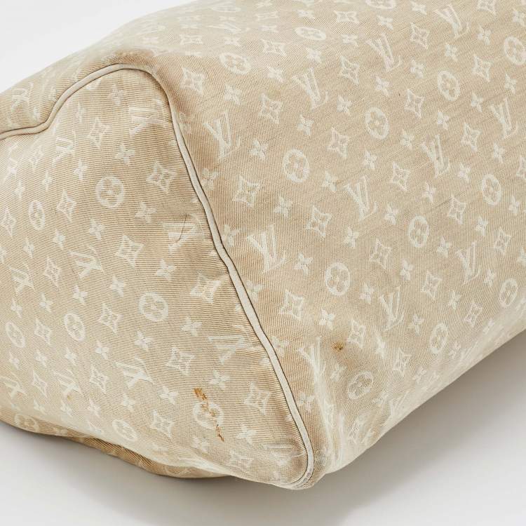 Pre Owned Louis Vuitton Dune Monogram Mini Lin Canvas Speedy 30 Bag