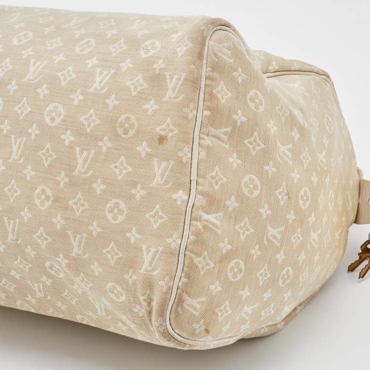 Pre Owned Louis Vuitton Dune Monogram Mini Lin Canvas Speedy 30 Bag