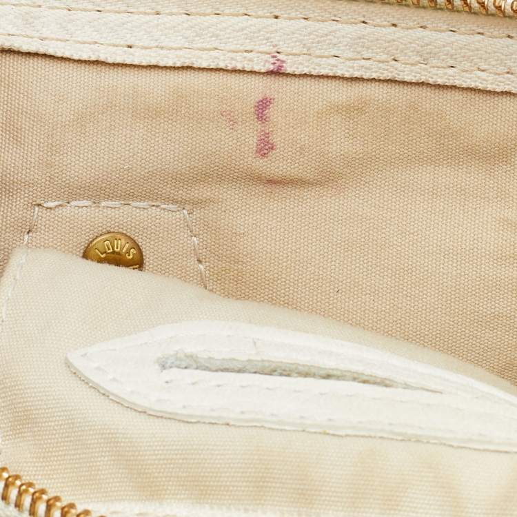 Pre Owned Louis Vuitton Dune Monogram Mini Lin Canvas Speedy 30 Bag