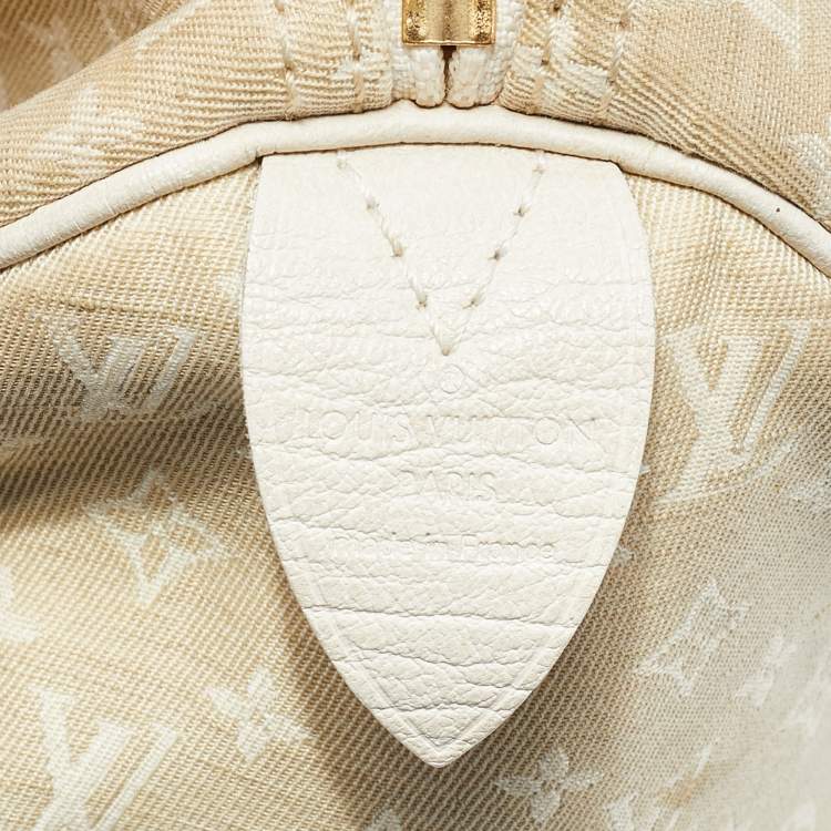 Pre Owned Louis Vuitton Dune Monogram Mini Lin Canvas Speedy 30 Bag