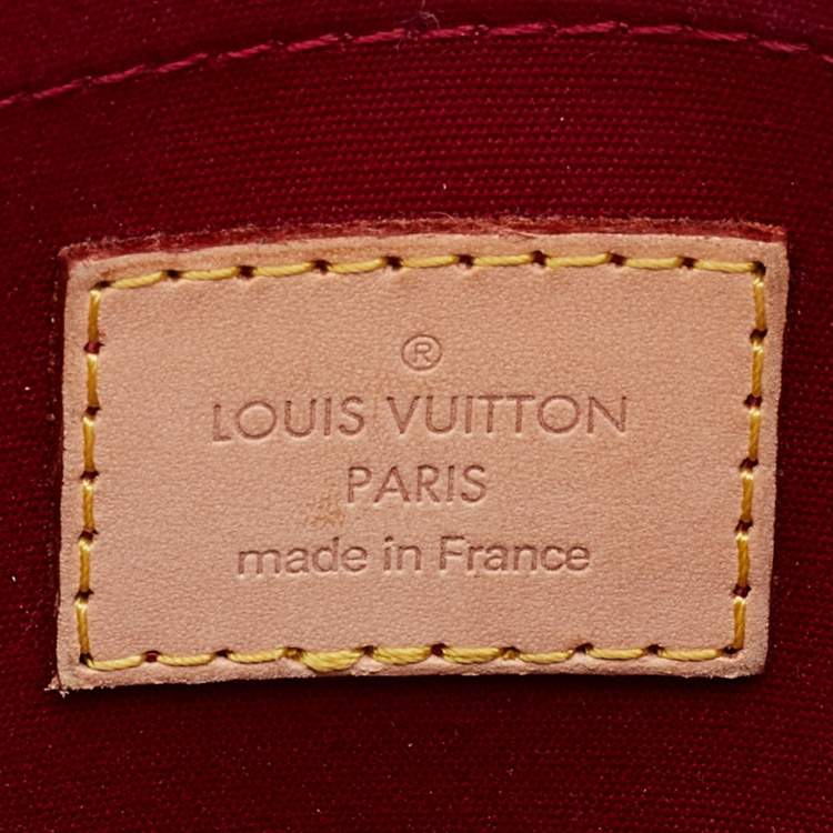 Pre Owned Louis Vuitton Rouge Grenadine Monogram Vernis Bellflower GM Bag