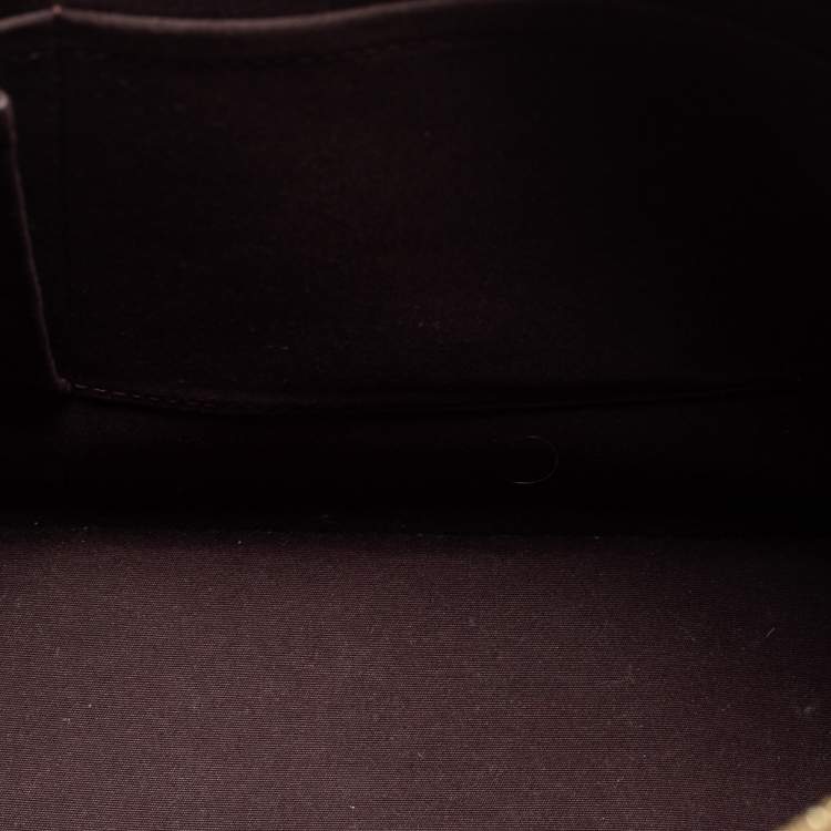 Pre Owned Louis Vuitton Terre D'Ombre Monogram Vernis Alma GM Bag