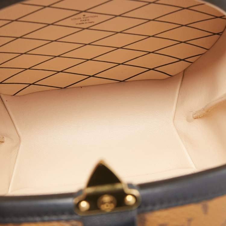 Pre Owned Louis Vuitton Black Monogram Reverse Canvas Petite Boite Chapeau Bag