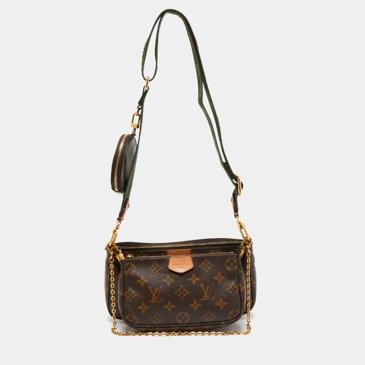 LOUIS VUITTON Multi Pochette Accessories Shoulder Bag Khaki Brown