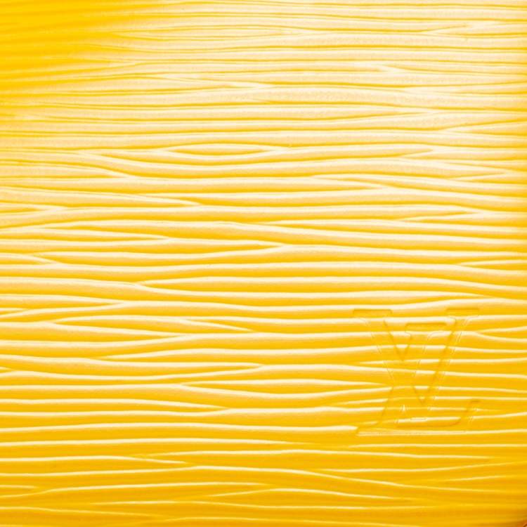 Pre Owned Louis Vuitton Citron Epi Leather Pochette Accessories Bag