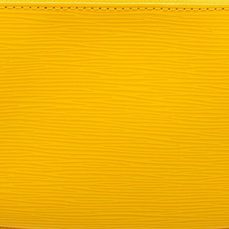 Pre Owned Louis Vuitton Citron Epi Leather Pochette Accessories Bag