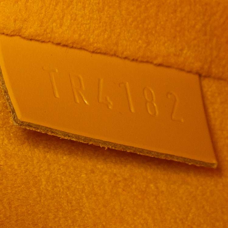 Pre Owned Louis Vuitton Citron Epi Leather Pochette Accessories Bag
