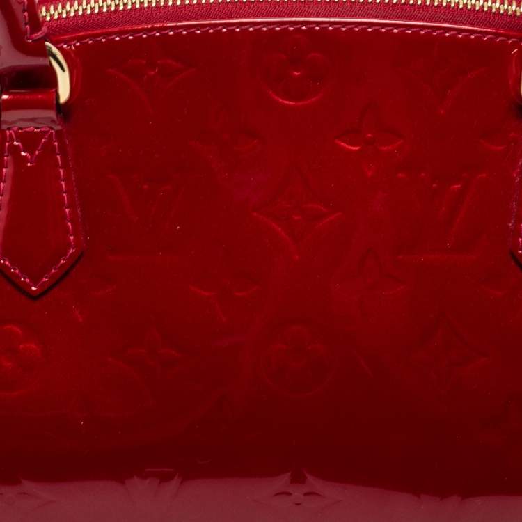 Pre Owned Louis Vuitton Pomme D’Amour Monogram Vernis Sherwood PM Bag