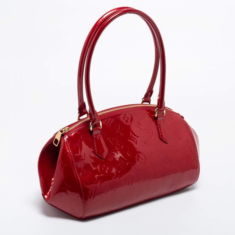 Pre Owned Louis Vuitton Pomme D’Amour Monogram Vernis Sherwood PM Bag
