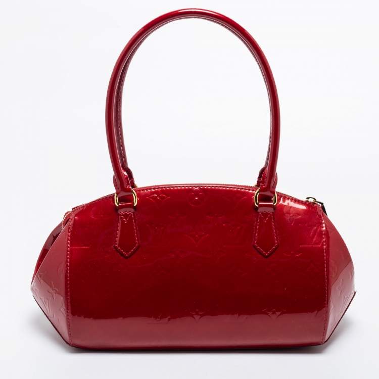 Pre Owned Louis Vuitton Pomme D’Amour Monogram Vernis Sherwood PM Bag