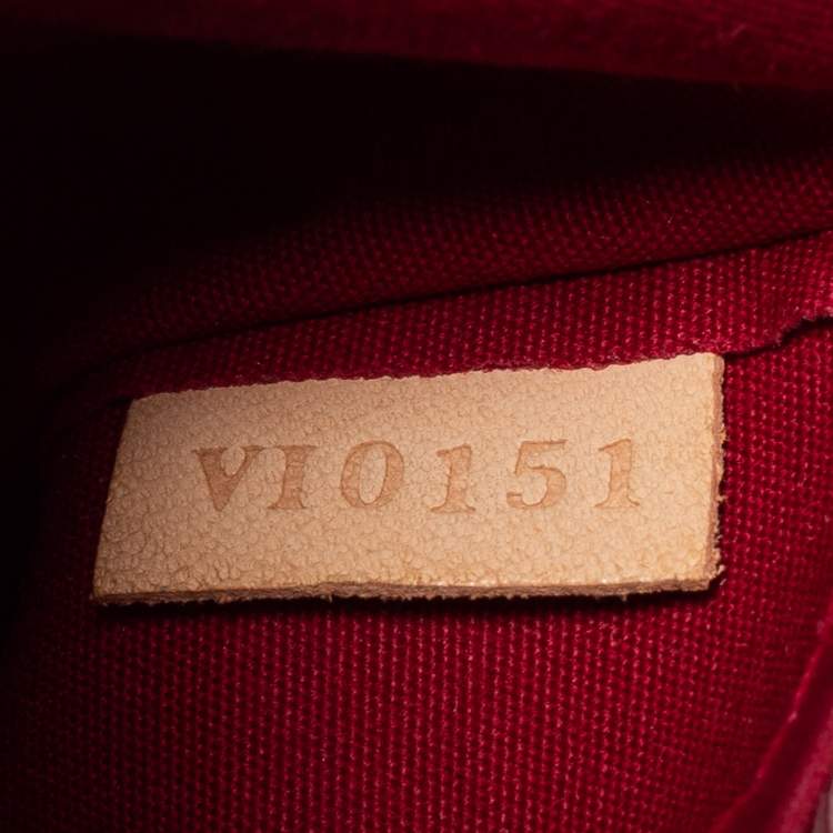 Pre Owned Louis Vuitton Pomme D’Amour Monogram Vernis Sherwood PM Bag
