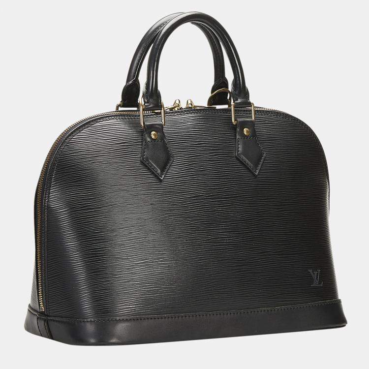 Pre Owned Louis Vuitton Black Epi Alma PM