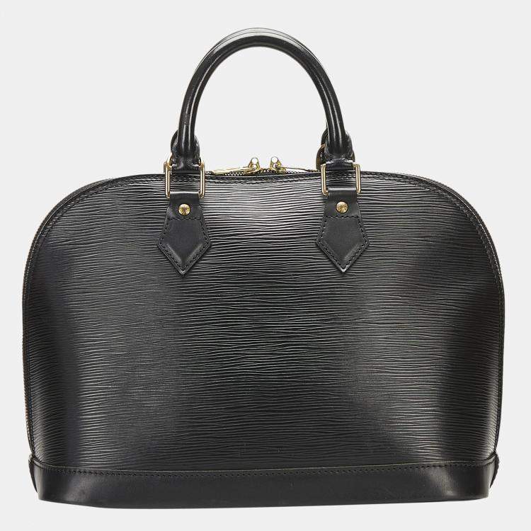 Pre Owned Louis Vuitton Black Epi Alma PM