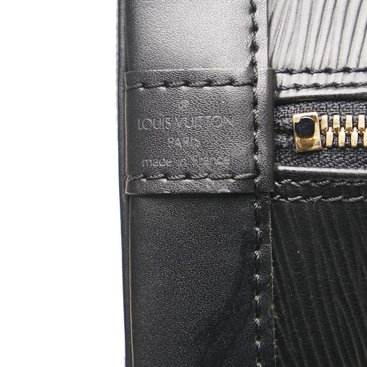 Pre Owned Louis Vuitton Black Epi Alma PM