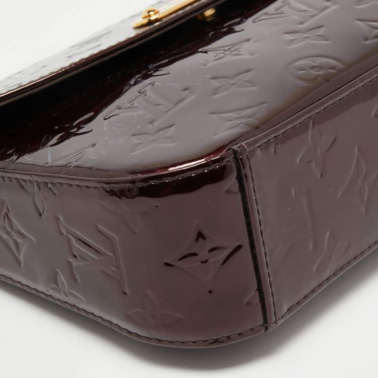 Pre Owned Louis Vuitton Amarante Monogram Vernis Rodeo Drive Bag