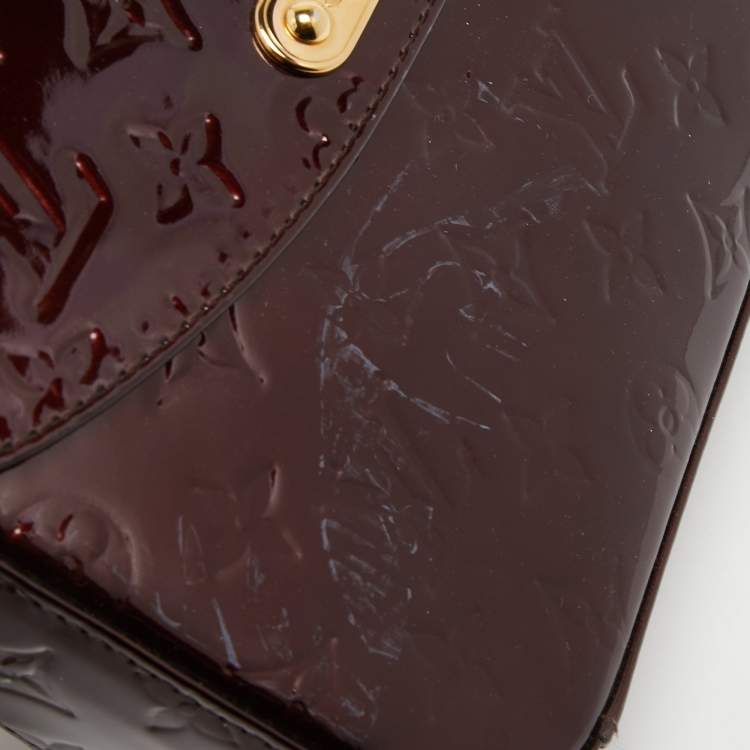 Pre Owned Louis Vuitton Amarante Monogram Vernis Rodeo Drive Bag