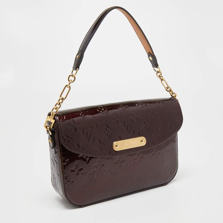 Pre Owned Louis Vuitton Amarante Monogram Vernis Rodeo Drive Bag
