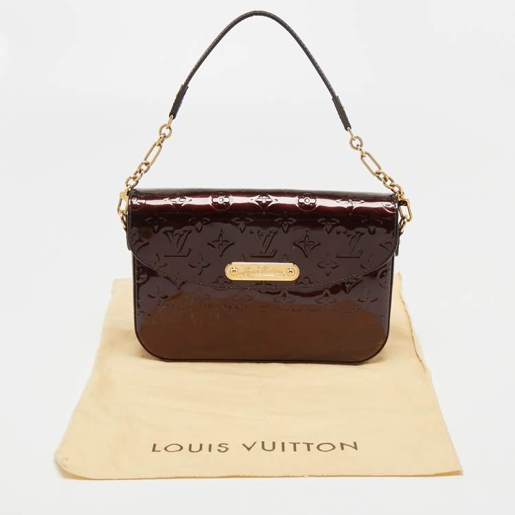 Pre Owned Louis Vuitton Amarante Monogram Vernis Rodeo Drive Bag