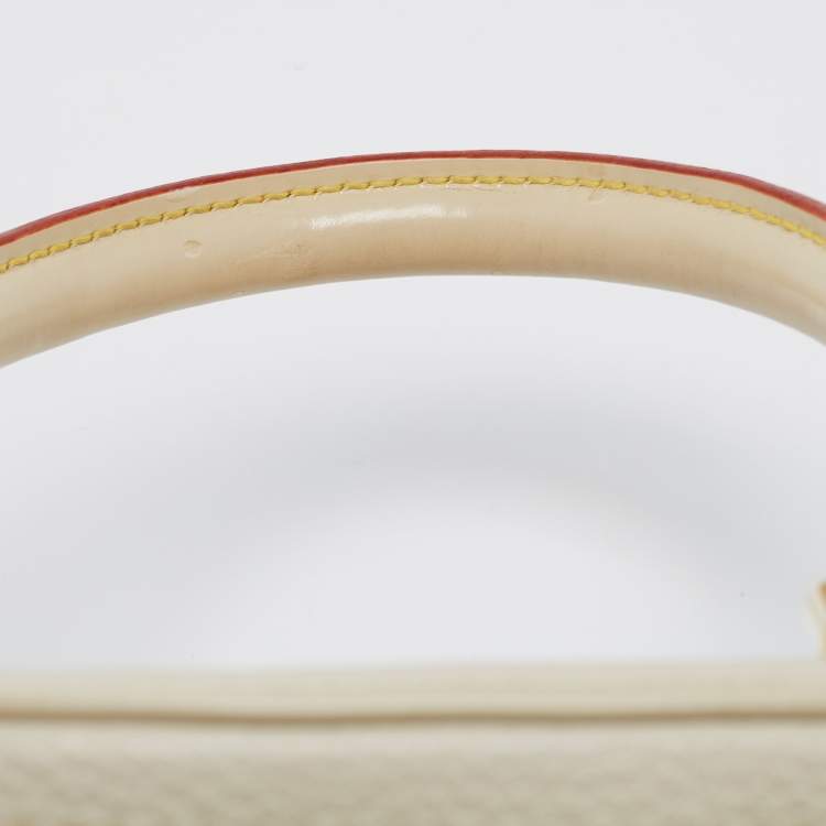 Pre Owned Louis Vuitton Ivory Suhali Leather Limited Edition Le Superbe Bag