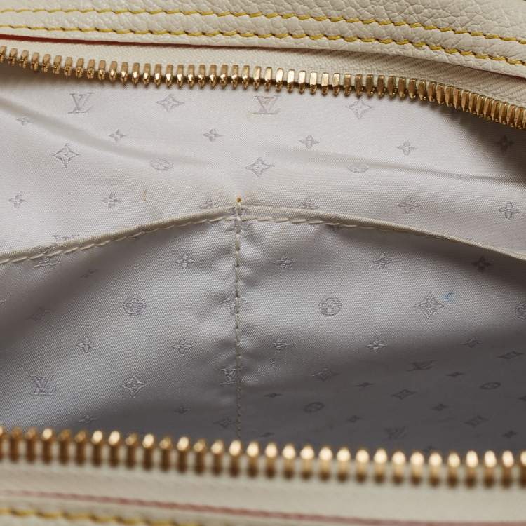 Pre Owned Louis Vuitton Ivory Suhali Leather Limited Edition Le Superbe Bag