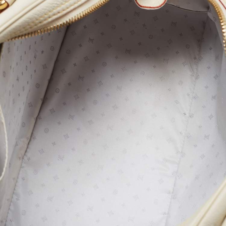 Pre Owned Louis Vuitton Ivory Suhali Leather Limited Edition Le Superbe Bag
