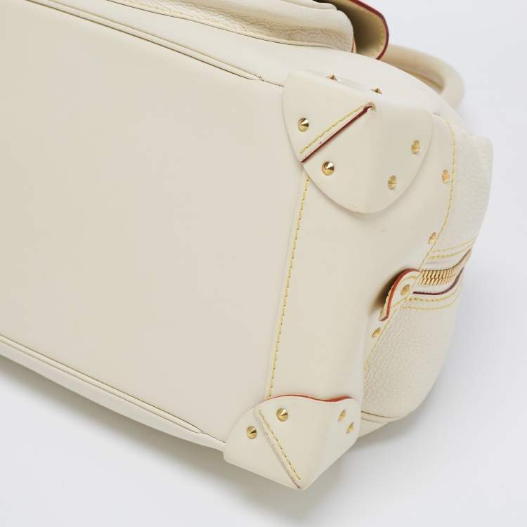 Pre Owned Louis Vuitton Ivory Suhali Leather Limited Edition Le Superbe Bag