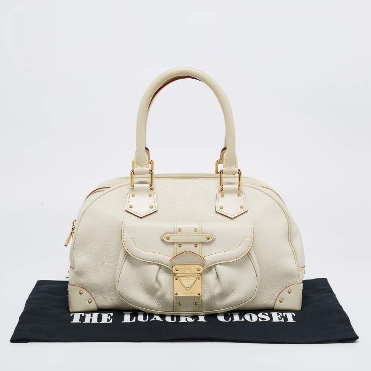 Pre Owned Louis Vuitton Ivory Suhali Leather Limited Edition Le Superbe Bag