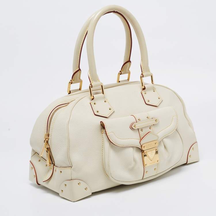 Pre Owned Louis Vuitton Ivory Suhali Leather Limited Edition Le Superbe Bag