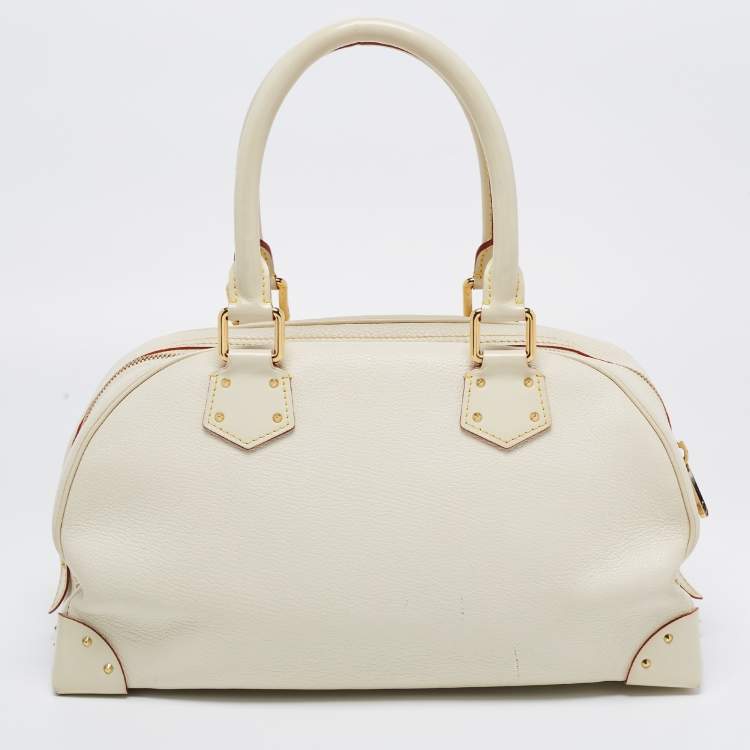 Pre Owned Louis Vuitton Ivory Suhali Leather Limited Edition Le Superbe Bag