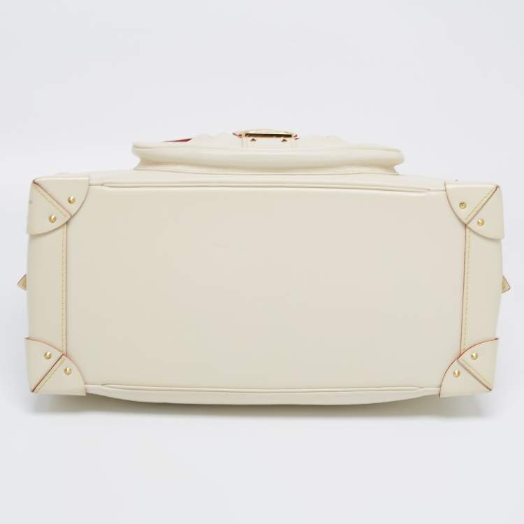Pre Owned Louis Vuitton Ivory Suhali Leather Limited Edition Le Superbe Bag