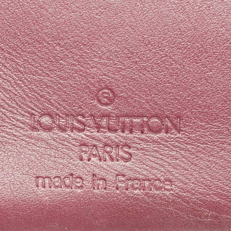 Pre Owned Louis Vuitton Violette Monogram Vernis French Wallet