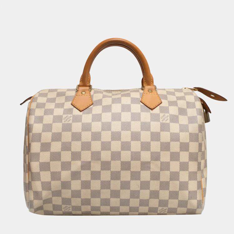 Louis Vuitton Speedy azur Handbag in Grey Monogram Canvas Louis Vuitton