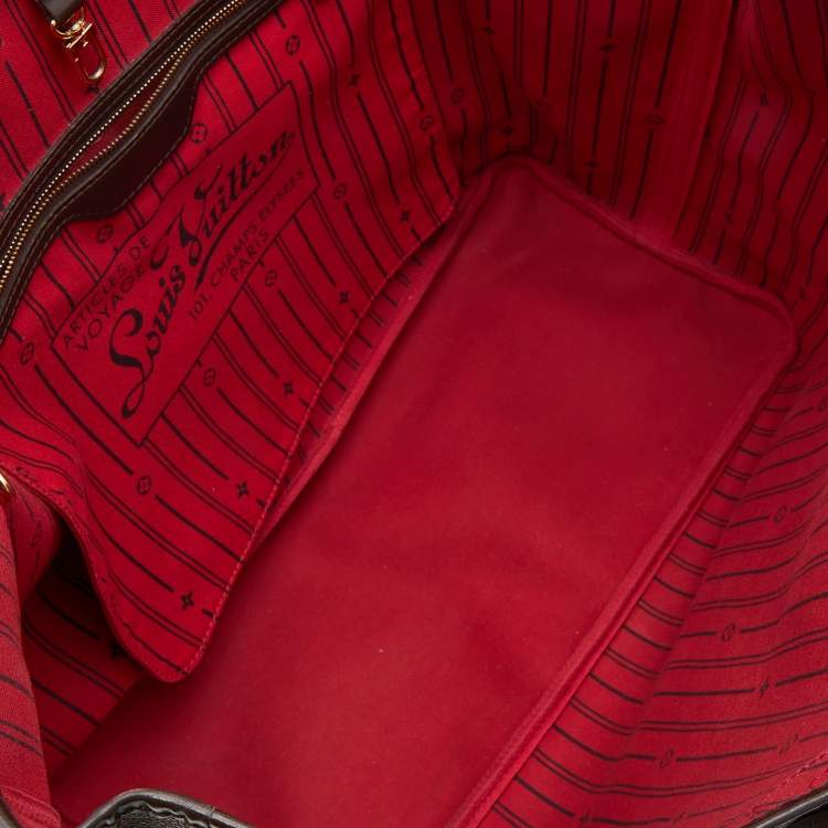 Pre Owned Louis Vuitton Damier Ebene Canvas Neverfull GM Bag