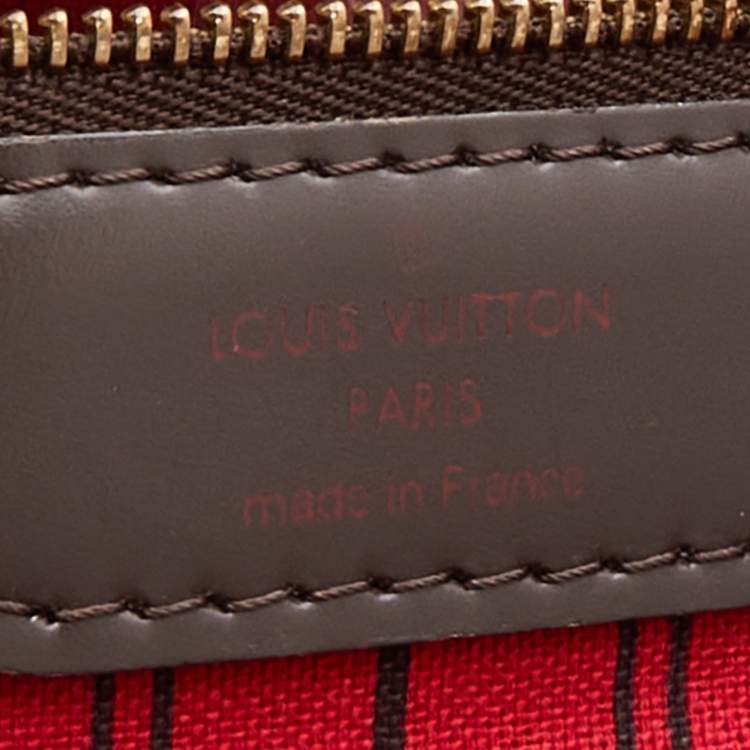 Pre Owned Louis Vuitton Damier Ebene Canvas Neverfull GM Bag