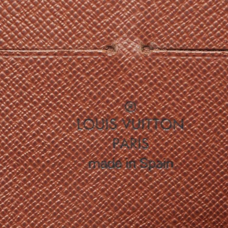 Pre Owned Louis Vuitton Monogram Canvas Zippy Wallet