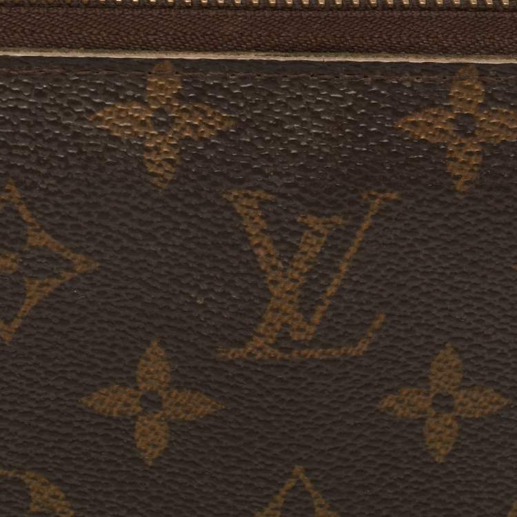 Pre Owned Louis Vuitton Monogram Canvas Zippy Wallet