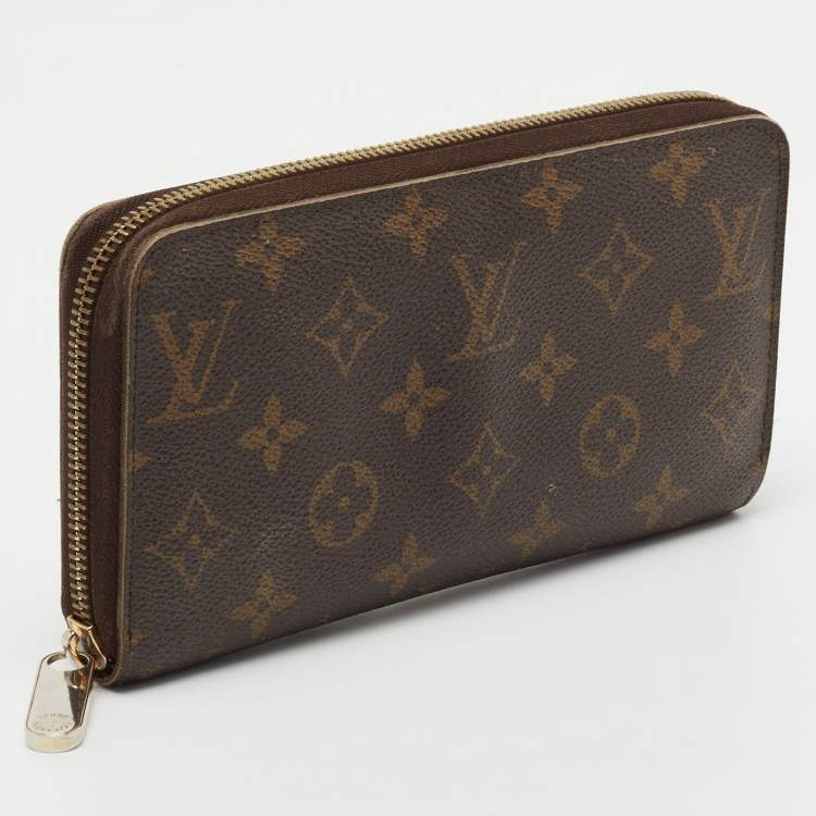 Pre Owned Louis Vuitton Monogram Canvas Zippy Wallet