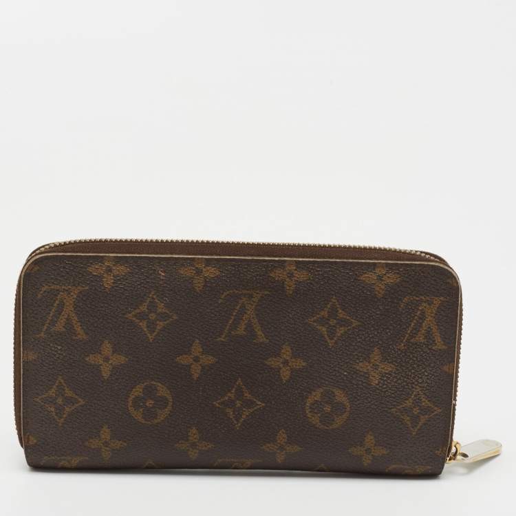 Pre Owned Louis Vuitton Monogram Canvas Zippy Wallet