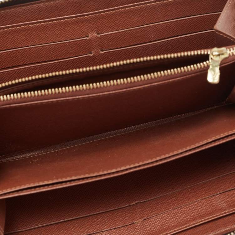 Pre Owned Louis Vuitton Monogram Canvas Zippy Wallet