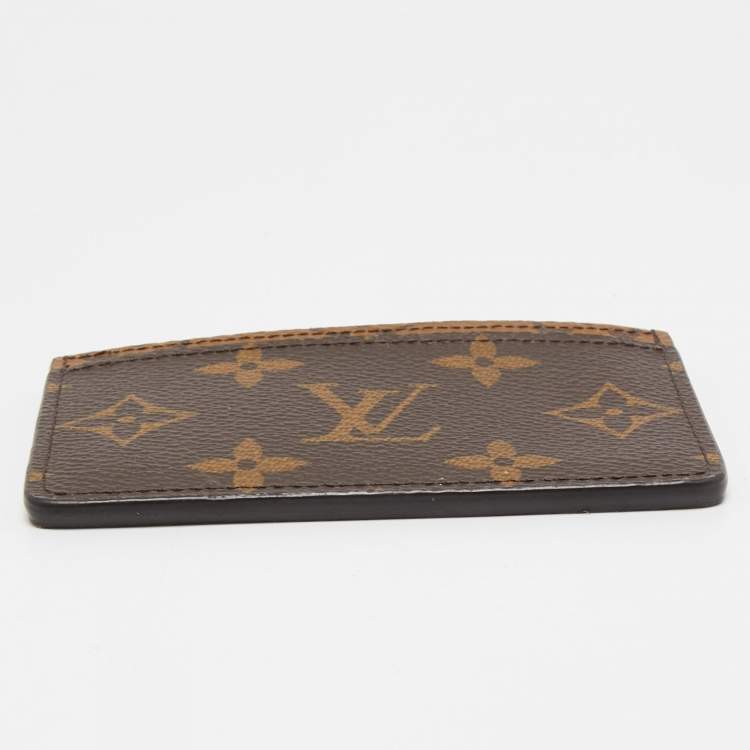 Pre Owned Louis Vuitton Monogram Reverse Canvas Card Holder