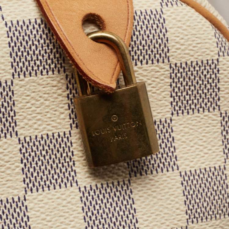 Pre Owned Louis Vuitton Damier Azur Canvas Speedy 25 Bag