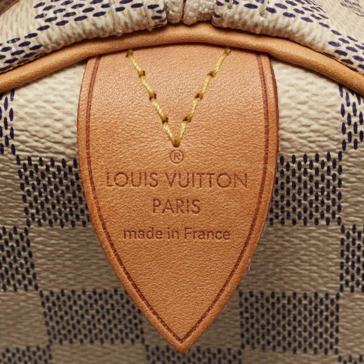 Pre Owned Louis Vuitton Damier Azur Canvas Speedy 25 Bag