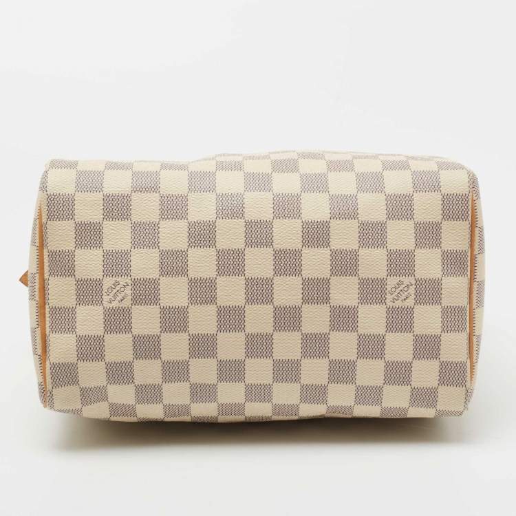 Pre Owned Louis Vuitton Damier Azur Canvas Speedy 25 Bag