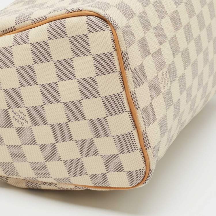 Pre Owned Louis Vuitton Damier Azur Canvas Speedy 25 Bag