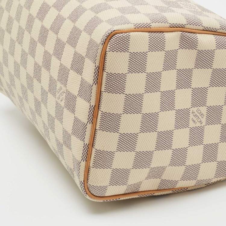 Pre Owned Louis Vuitton Damier Azur Canvas Speedy 25 Bag